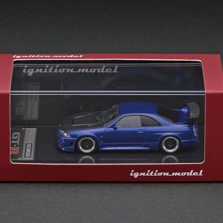 ignition 1: 64 Nissan Nissan R33 GTR ของเล่นสะสม สําหรับเด็กผู้ชาย โมเดลรถยนต์อัลลอย