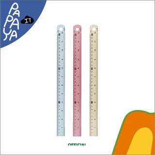 Somjai selected ไม้บรรทัด อลูมิเนียม เคลือบสี 12นิ้ว/ 30cm. คละสี