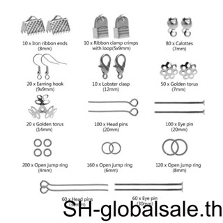 ชุดอุปกรณ์ซ่อมแซมเครื่องประดับ ต่างหู ลูกปัด ลวด DIY 1010 ชิ้น ต่อชุด