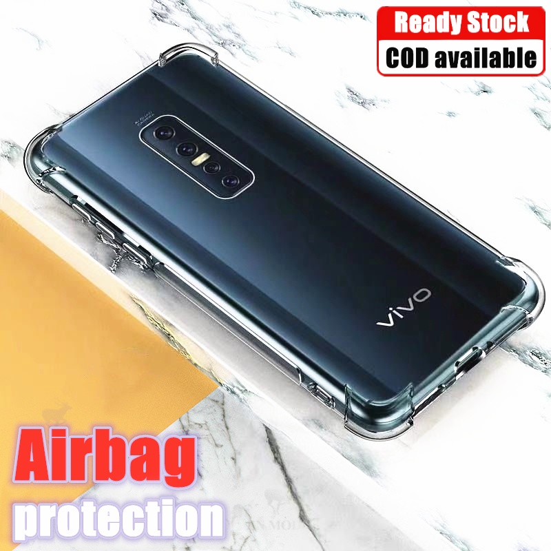 【Crystal Clear】เคสเจลลี่ ยางนิ่ม แบบใส เกรดทหาร กันรอยขีดข่วน สําหรับ Vivo V17 Pro 1910 1909