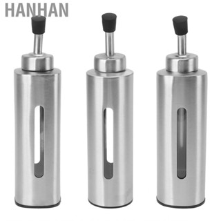 Hanhan 220ml Oil Dispenser Bottle Stainless Steel Sauce Vinegar Container US