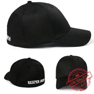 หมวกเบสบอล ผ้าฝ้ายแท้ พิมพ์ลายตัวอักษร REAPER CREW แฟชั่นสําหรับผู้ชาย และผู้หญิง J6S5