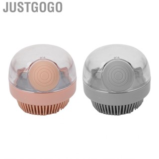 Justgogo Silicone Body Brush Shower Scrubber Round Shaped for Daily Use