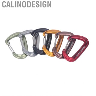 Calinodesign 6Pcs 3&amp;apos;&amp;apos; Alu Alloy Snap Hook Carabiner D Ring  Camping Accessories