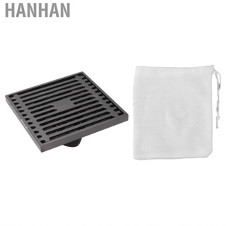 Hanhan Square Shower Drain Floor With Removable Cover Matte Gray