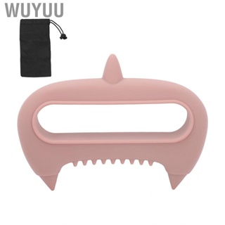 Wuyuu Handheld Trigger Point   Acupoint Body  Tool Improve Circulation Reduce Pressure 3D Particles Soft Silicone Pink for Finger Travel Use