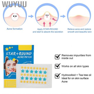 Wuyuu Pimple Pads  Prevention Facial Zits  Star Shaped  Tree Oil 126pcs