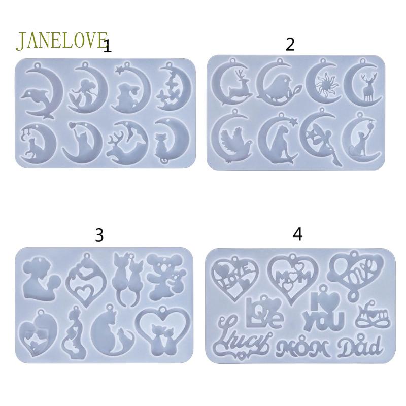 Jlove แม่พิมพ์ซิลิโคน รูปหัวใจ สําหรับทําต่างหู DIY