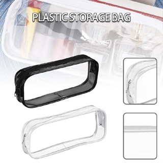 Tocawe Clear Pencil Bag Exam Pencil Case Waterproof Zippered Pouch Bags Cosmetic