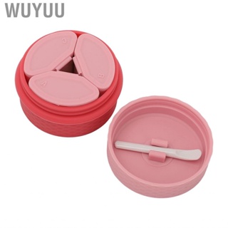 Wuyuu Silicone Makeup Containers Portable Jars Refillable Pink Reusable  Easy To Clean for Eye