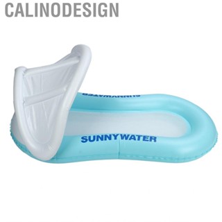 Calinodesign Inflatable Floating Raft Water Pool Bed Seamless  Sealing Thicken Convenient Storage Removable Awning for Beach