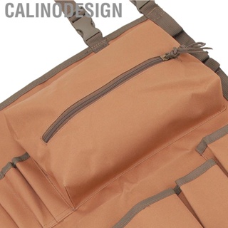 Calinodesign Car Front Seat Organizer  600D Encrypted Oxford Cloth 2 Zipper Open Patrol Bag Multifunctional Reduce Wear for RV