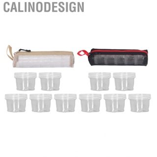 Calinodesign Camping Spice Box  40ml Lightweight Healthy Clear Dispenser for Fishing