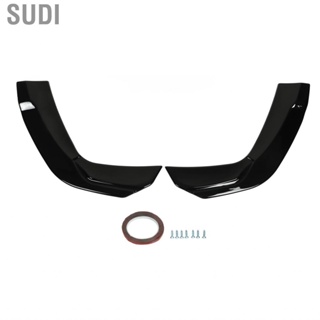 Sudi Rear Bumper Lip Diffuser Simple Replacement Glossy Black Durable for A‑Class W177 A35 AMG‑Line Sedan