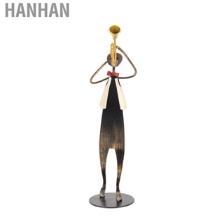 Hanhan Trumpet  Figurine Handcrafted Metal Musician Sculpture For Desk Office