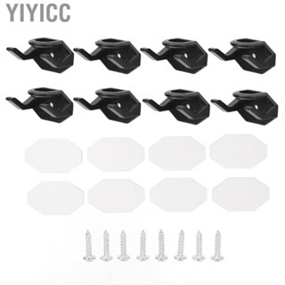 Yiyicc Wall Hat Hangers Simple Installation Adhesive Hooks Long Lasting 8 Pack Strong Hold Minimalist for Closet Headphones