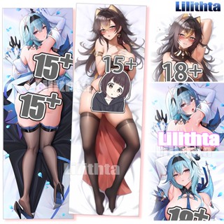 ปลอกหมอน พิมพ์ลายการ์ตูนอนิเมะ Dakimakura Genshin Impact Eula and Dehya Game แฮนด์เมด