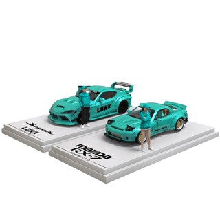 Tm 1:64 Toyota Supra Mazda RX7 Tiffany Refitment Diecast รถของเล่น สําหรับเด็กผู้ชาย ของขวัญวันเกิด รถของเล่น คอลเลกชัน