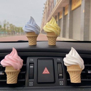 Ice Cream Car Aromatherapy Vent Perfume Creative Air Conditioning New Car Gift Fragrant Stone Decoration Supplies Car decoration