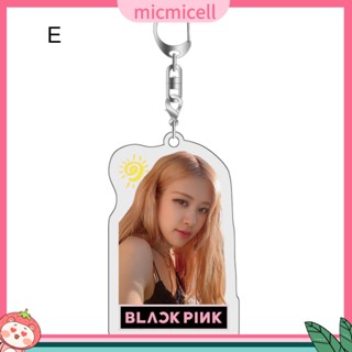 Mic_ พวงกุญแจ จี้อะคริลิค สองด้าน Blackpink Rosé Real Photo สําหรับตกแต่ง