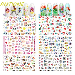 Antione สติกเกอร์ติดเล็บ ลายการ์ตูนสโนว์ไวท์ แอนนา นางเงือก ดัฟฟี่ เด็กผู้หญิง DIY สําหรับตกแต่งเล็บ