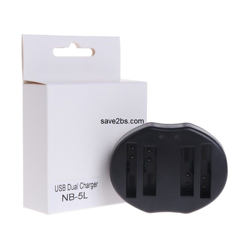 แท่นชาร์จ CHARGER DUAL CANON NB4L/5L สำหรับ Canon IXUS 100 110 30 IS IXY 10 SD300 IXUS 60 65 80 75 1