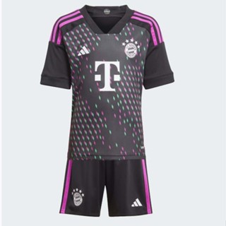 เสื้อฟุตบอล Bayern Munich Away สีดํา สําหรับเด็ก 2023