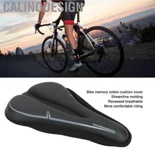 Calinodesign Bike Seat Cover Memory Foam Grey Black Soft Saddle Pad for Men and Women Comfortable saddle parts