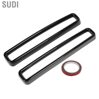 Sudi Front Grill Inserts Guards Decoration Durable Sturdy Stylish Glossy Black Grille Cover Trim for Car