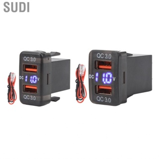 Sudi USB Port Charging Socket  Easy To Install Overcharge Protection DC 12V-24V Overheating Proof QC3.0 Fast Charge  Indicator Car Power Adapter for Tacoma