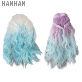 Hanhan 1/6 Doll Wig Gradient Colors Smoothing Making Hair For Replacement Decor AU