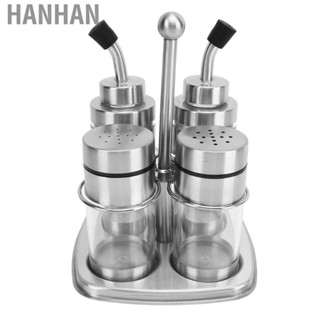 Hanhan Spice Container Easy To Clean Large  Stainless Steel Seasoning Box Simple Style for Kitchen