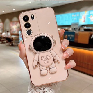 เคสมือถือ แบบนิ่ม ทรงสี่เหลี่ยม ลายนักบินอวกาศ หรูหรา สําหรับ VIVO V29 5G VIVO V29e V29 Pro 5G 2023 VIVOV29 5G