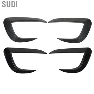 Sudi 2 Pcs Front Fog Light Trim Eyebrow Cover Frame Bumper Spoiler Replacement for Tesla Model Y 2020 2021 2022 2023