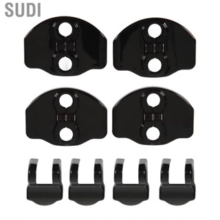 Sudi Door Lock Latches Cover Protector Black Coating Covers Protection Trim Replacement for Tesla Model 3 Y 2017-2023