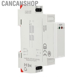 Cancanshop Relay  Auxiliary 5A 16A 12-240V AC DC Sensitive PA66 for Safety