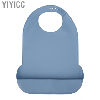 Yiyicc Women Adult Bibs  Silicone Space Saving Washable Flexible with Crumb Catcher for Travel Elderly