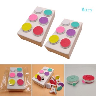 Mary แผ่นตะไบเล็บไฟฟ้า แบบเปลี่ยน สําหรับเด็ก 12 ชิ้น