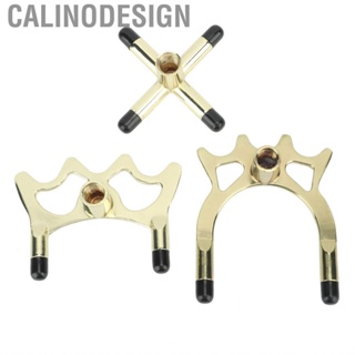 Calinodesign Portable Billiards Bridge Head Brass Coated Pool Aluminium Alloy Fit Closely Removable Reusable for Billiard Hall