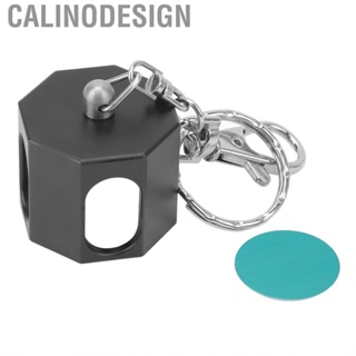 Calinodesign Billiard Pool Cue Chalk Holder Pocket Chalker Octagonal Magnetic Black Portable Hook Clasp Aluminum Alloy for Sports