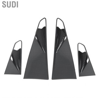 Sudi 4 Pcs Door Handle Bowl Frame  Carbon Fiber Style Inner Cover for VW ID4 Crozz 2021 2022 Car Covers