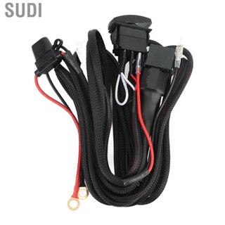 Sudi 12V  Spotlight Wiring Harness 16 Gauge Wires Work Light for ATV SUV  Pickup