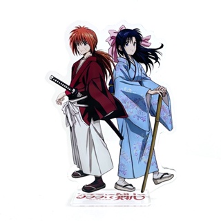 Rurouni Kenshin Himura Kenshin Kamiya Kaoru โมเดลฟิกเกอร์อะคริลิค รูปคู่รัก ที่วางจานเค้ก ท็อปเปอร์ อนิเมะ