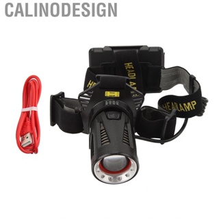 Calinodesign Headlamp Flashlight Rechargeable  Telescopic Focusing for Night Running Hiking