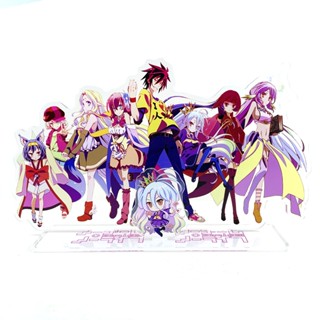 Big SIZE โมเดลฟิกเกอร์อะคริลิค No Game No Life Sora Shiro Stephanie Jibril Tet Izuna Miko Fiel