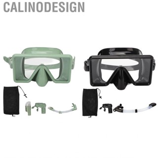 Calinodesign Swim  Diving Snorkel Half Face HD Soft Silicone Full Wrap Training Essential Top Kit Snorkeling Gear