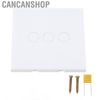 Cancanshop Smart Light Touch Switch  110‑240VAC Tempered Glass Easy To Install Panel for Bulb