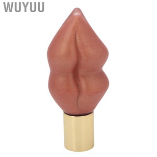 Wuyuu Plump Lipstick Gloss  Portable Mouth Shape Ginger Lip for Cosmetic