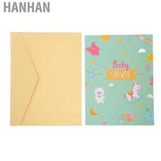 Hanhan 3D Greeting Cards  Baby Shower Popping Up Thick Paper for Party