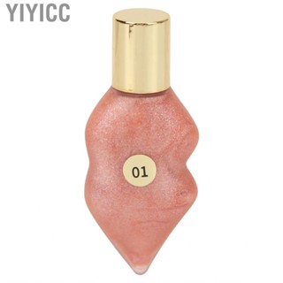 Yiyicc Lip Plumper  Long Lasting Nude Color Film Formation Moisturizing Metallic Plumping Serum for Day Night